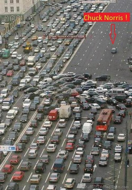 chuck-norris-meme-joke-cars-car-traffic-jam-what-causes-traffic-jams